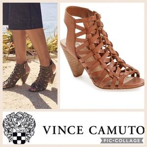 Vince Camuto Caged Booties Heels Size 10